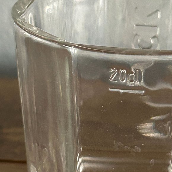 Stock Brandy Glass Set of 2 Octagon Old Fashion Rocks Embossed Glasses 20CL - Picture 5 of 9